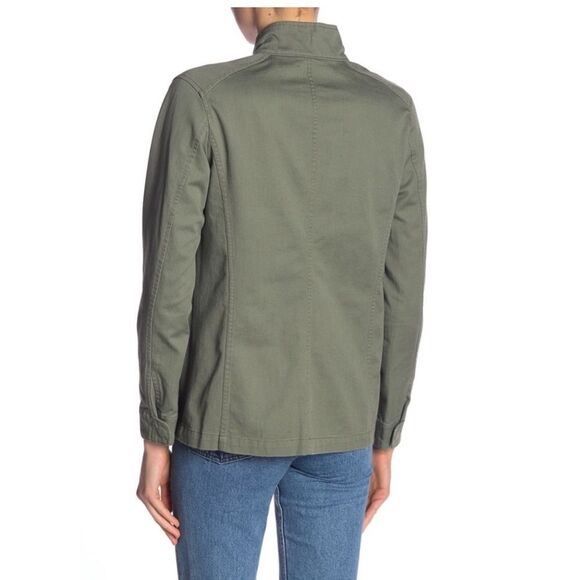NWT Vince Women's Military Canvas Olive Green Utility Jacket - Picture 3 of 14